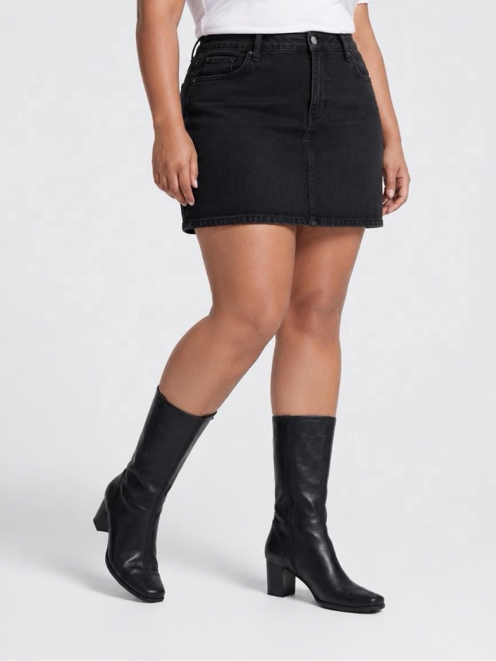 Black leather boots by Naturalizer